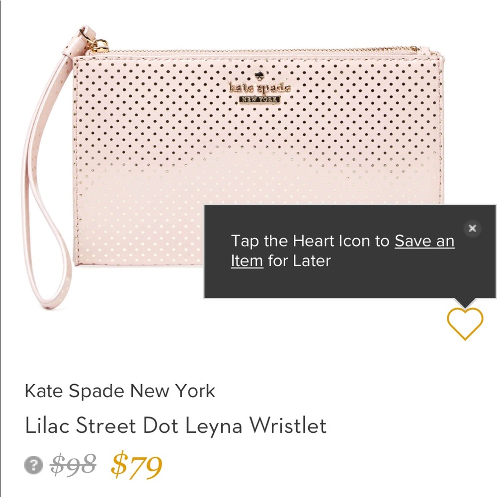 Kate spade leyna balletslip pink nwot